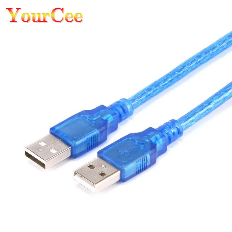 0,5 m-5m Male į USB Male Duomenų ilgiklis Laido Adapterio Kabelį Mėlyna USB 2.0, A Tipo, Aukštos Kokybės USB 2.0