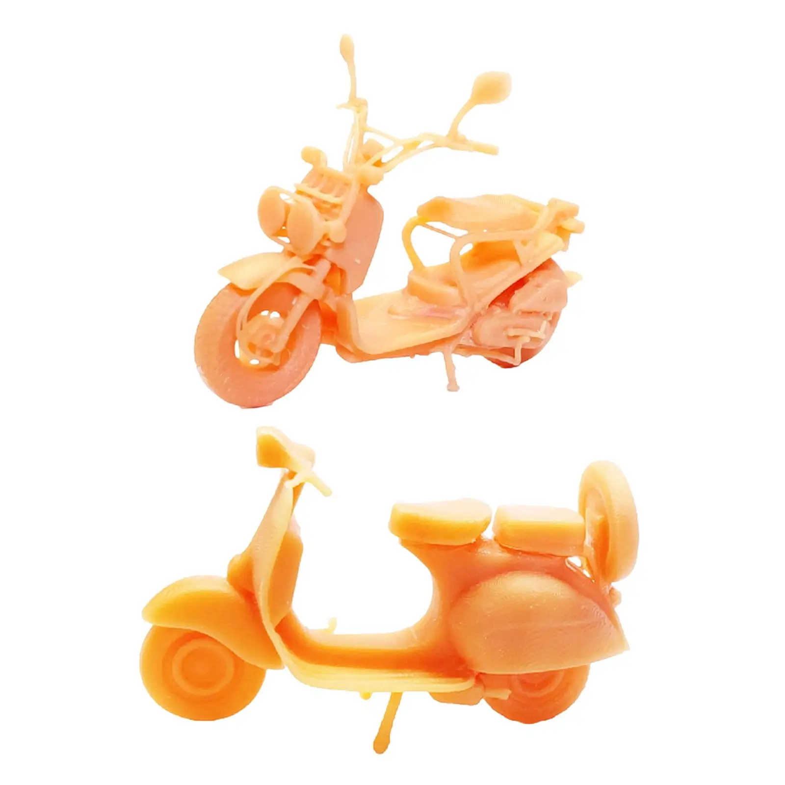 1/64 Miniatiūriniai Motociklo Modelis Dervos Kolekcionuojamų Unpainted Fotografijos Rekvizitai Diorama 