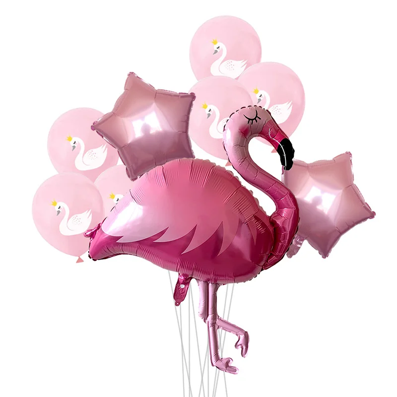 1 Set Flamingo Konfeti Lateksiniai Balionai Havajų Atogrąžų Vasarą Šalies Reikmenys Vestuvių Dekoravimas Gimtadienio Puošimas Balionais