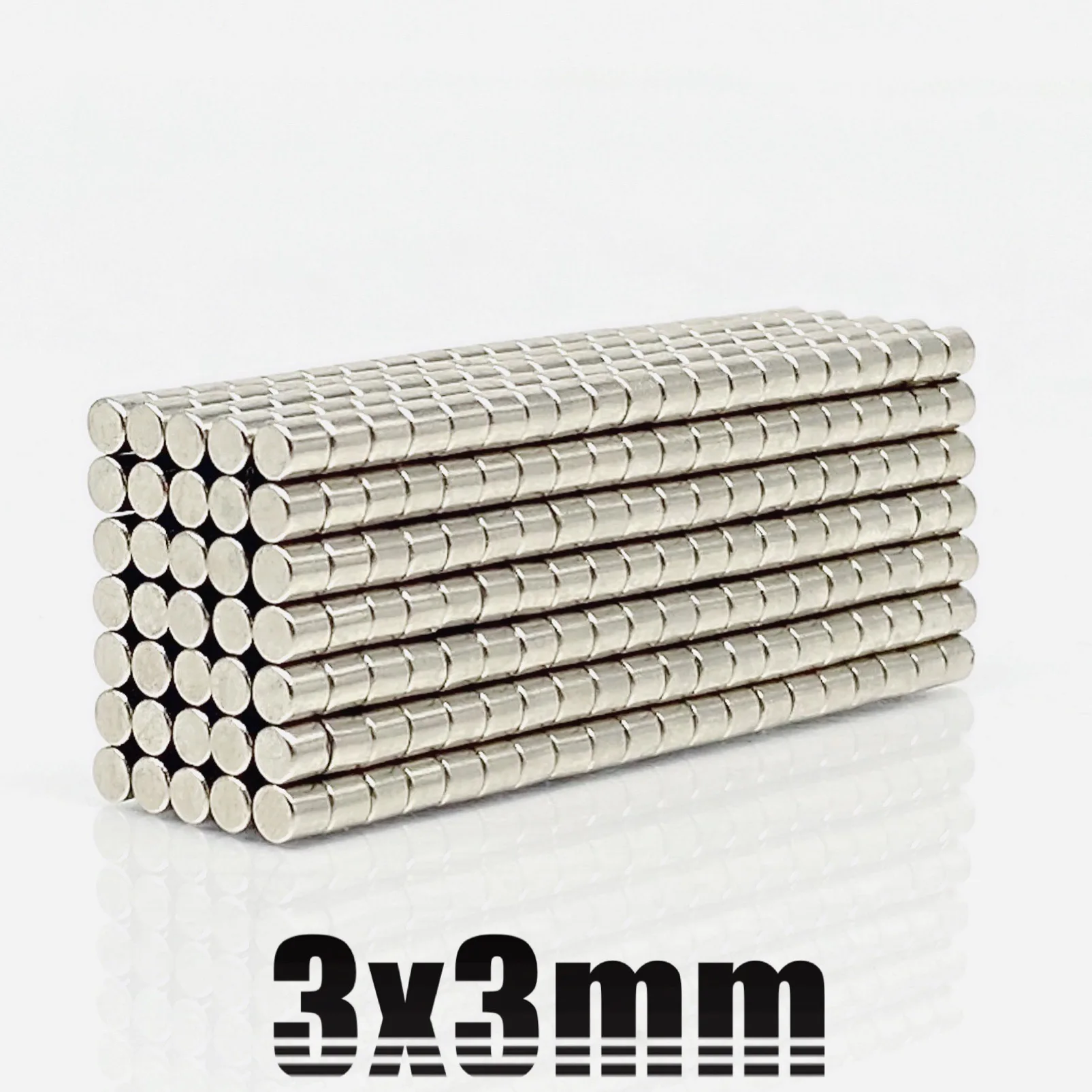 10~10000PCS 3x3 mm Paieškos Nepilnametis disko Magnetas 3mmX3mm Urmu Maži, Apvalūs Magnetai 3x3mm Neodimio turas N35 Stiprūs Magnetai 3*3 mm