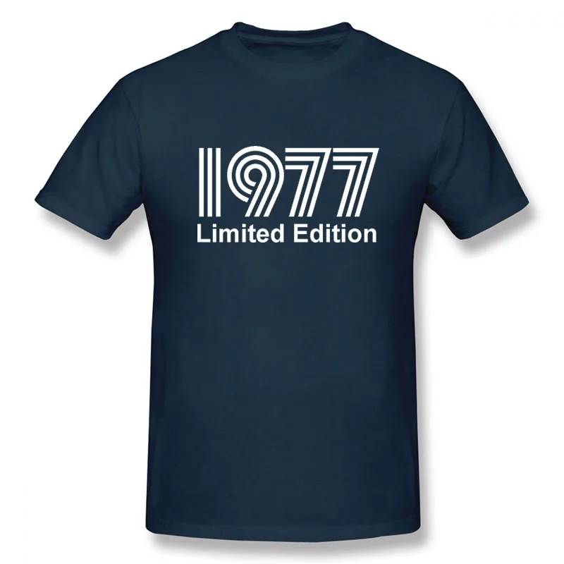 1977 M. Ribotas Leidimas Kietas Juokingi Marškinėliai Naujas Vyrų Vasaros Trumpomis Rankovėmis, Hip-Hop Vintaged O-Kaklo Medvilnės T Shirts