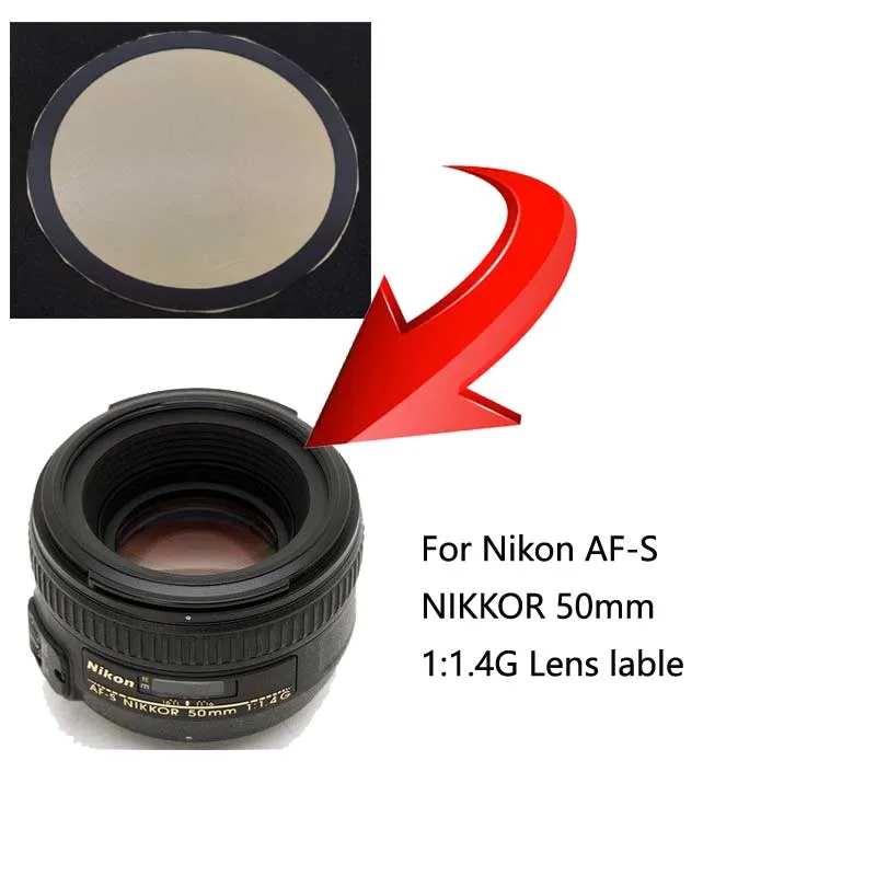 1PCS Naujas Nikon AF-S NIKKOR 105mm 1:2.8 G ED VR 50mm 1:1.4 G 50mm 1:1.8 G LOGOTIPĄ, Etiketės, Lipdukai,Skaitmeninis fotoaparatas, Objektyvas, Etiketės, Lipdukai