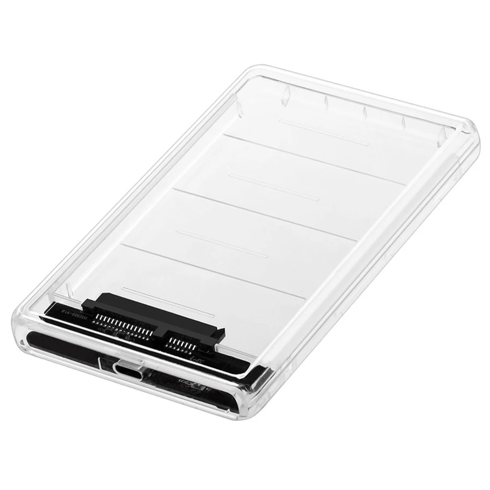 2.5 Colio HDD/SSD Atveju Skaidrus Nešiojamų Kietojo Disko Dėžutė USB3.1 C Tipo Mobiliojo ryšio Kietąjį Diską Atveju, SATA Laptopo Tablet