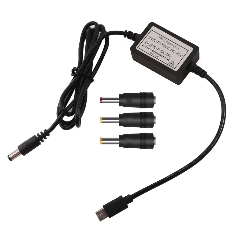 24V USB, C Tipo-C Maitinimo Kabelis 5.5 x 2.1 mm Įkrovimo Jungtis Maršrutizatorius LED Dropship