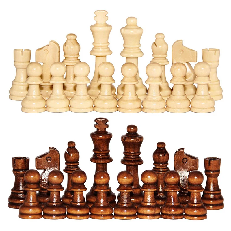 32Pcs/Set 2.2 Colių Mediniai Šachmatų Tarptautinis Žodis Šachmatai Šachmatų Gabalas Pramogų Priedai