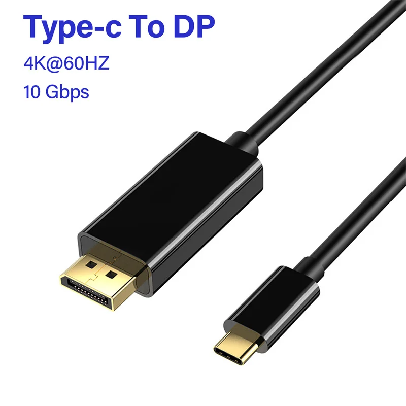 4K C Tipo su DisplayPort Kabelis Nešiojamas USB C iki Display Port Vielos 2K Tipas-C DP Kabelis AirPro 
