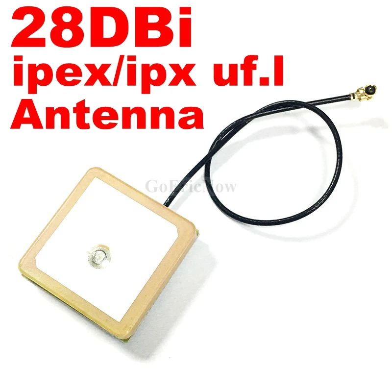 50Pcs RF, Coaxial 50ohm ipex/ipx uf.l 28DB Didelis pelnas aktyvus vidinis keraminis modulis antenos jungtis (10-50cm)