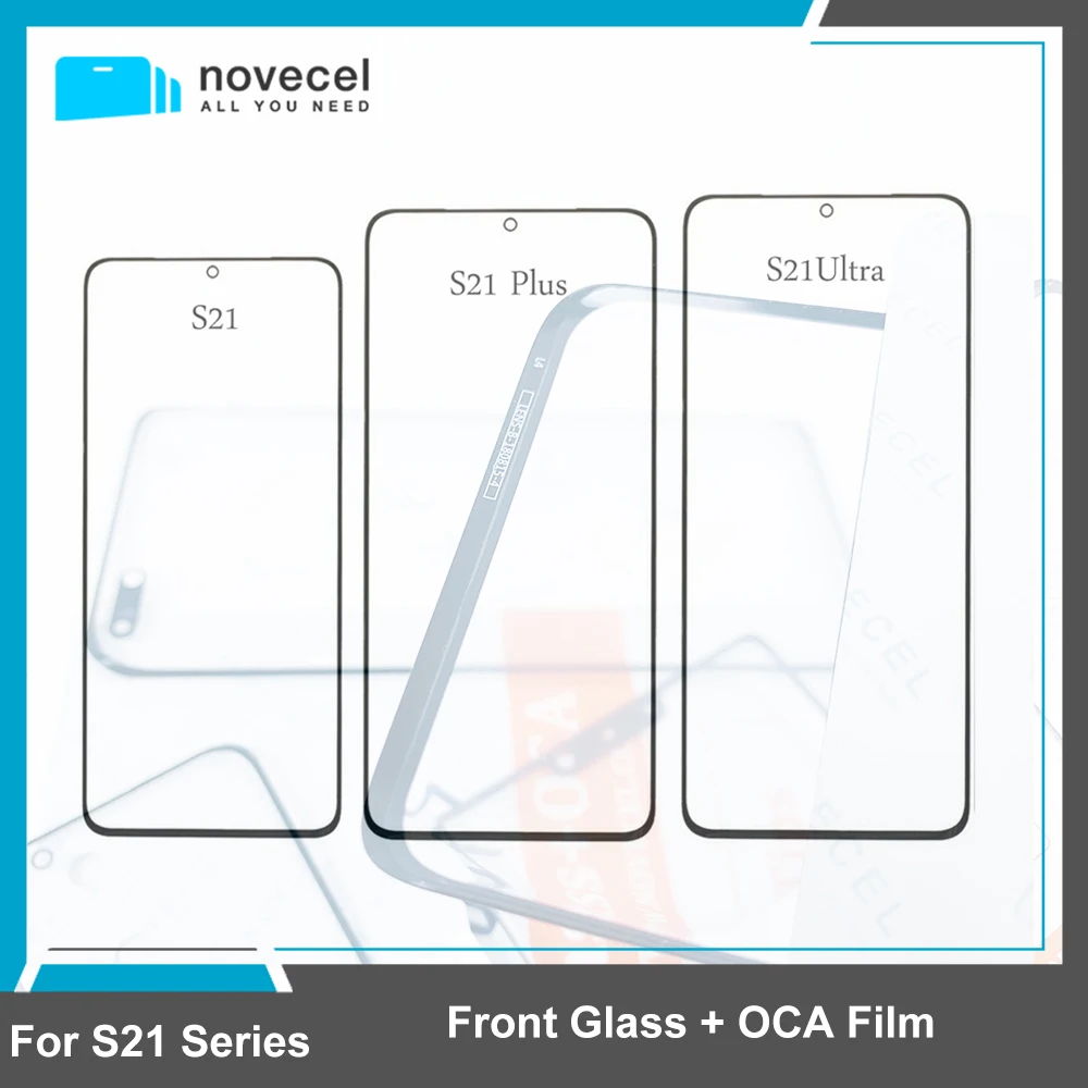 5pc S21Plus G991 G996 S21 Ultra G998 Išorinio Ekrano Stiklo su OCA Klijai Samsung Galaxy S21 Serijos Touch Stiklinis Lęšis Pakeitimo