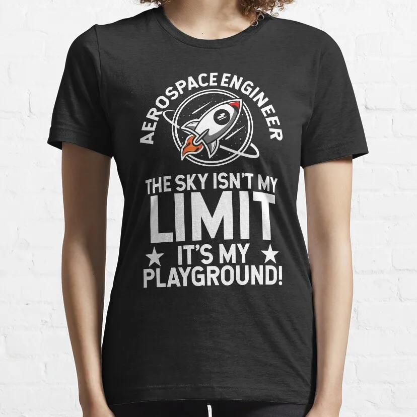 Aeronautikos Inžinierius Dangus Nėra Mano Riba, Tai Mano žaidimų Aikštelė! T-Shirt kawaii drabužius, vintage marškinėliai