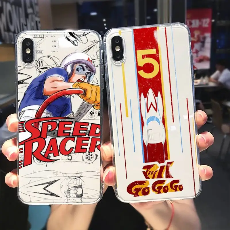 Anime Cartoon Speed Racer Macho PENKIŲ Telefono dėklas Samsung GalaxyS20 S21 S30 FE Lite A21 Plus A51S Note20 Skaidri Korpuso