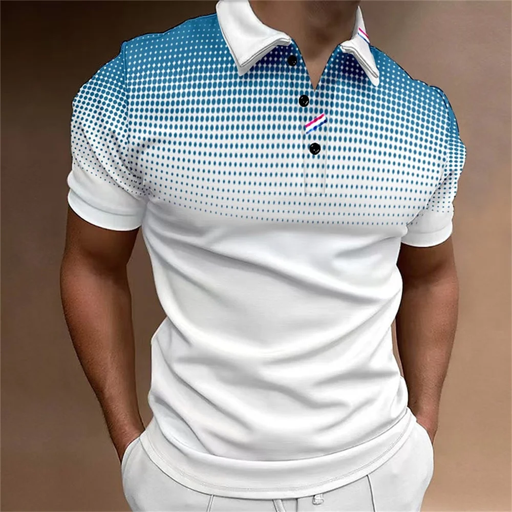 Aukštos Kokybės vyriški Polo Marškinėliai 2023 Naujos Juostelės Trumpas Rankovės marškinėliai Atsitiktinis Verslo Mygtuką Viršūnes Tees Vasaros Drabužiai Berniukams