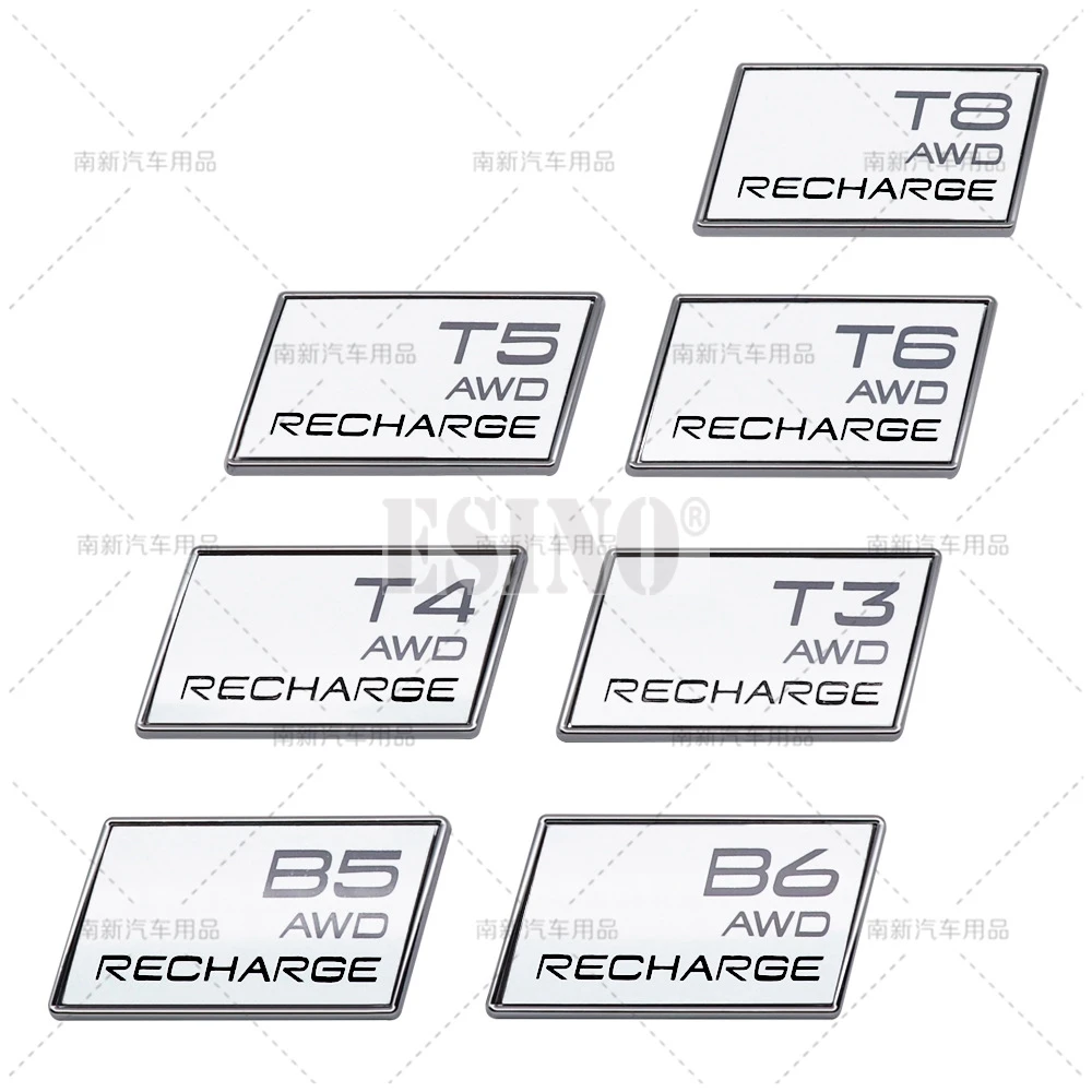Automobilio Stilius 3D T3, T4, T5, T6, T8 B5 B6 AWD Įkrauti Metalo ABS Klijų Kamieno Logotipas Ženklelis 