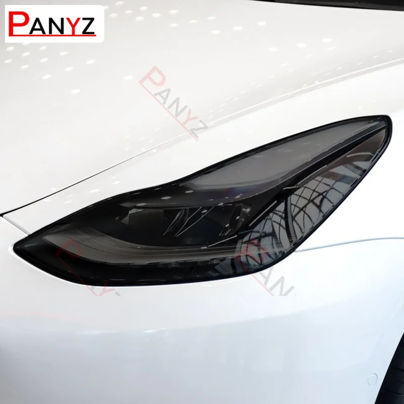 Automobilių Žibintų Apsauginės Plėvelės Žibintai Atspalviu užpakalinis žibintas Skaidrus Rūkyti Juoda TPU Įklija, Tesla Model 3 2021 Priedai