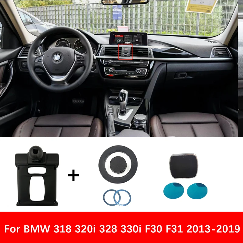BMW 318 320i 328 330i F30 F31 2013-2019 Automobilių Oro Angos 360 Pasukti Magnetas Kalno Mobiliųjų GPS Atramos BMW Priedai