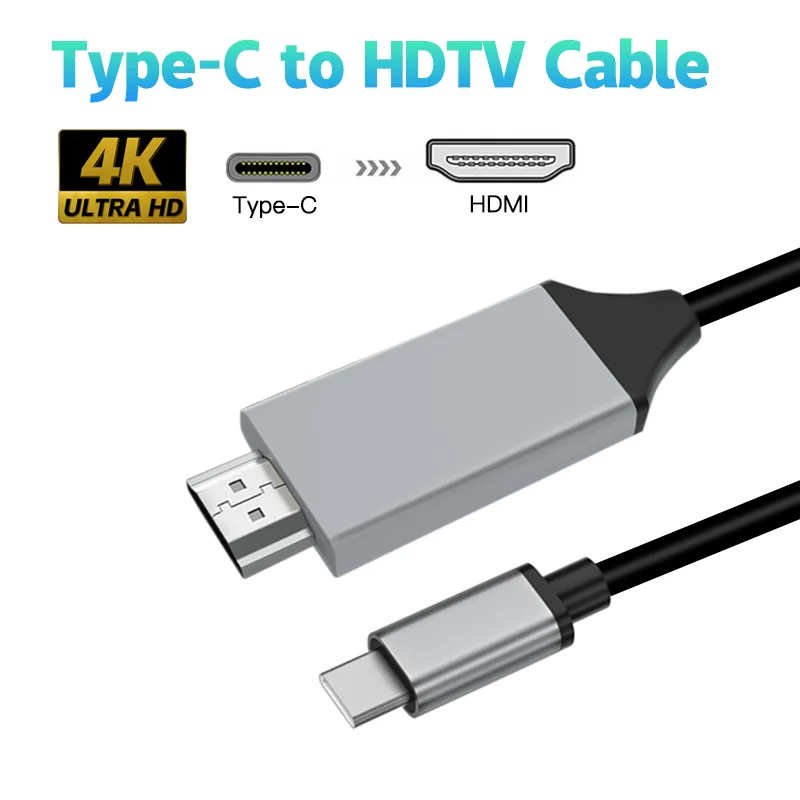 C tipo HDMI USB 3.1-HDMI Suderinama Adapterio Kabelį, Tipas C, HDTV, 30Hz 4K USB C Kabelio Pratęsti Adapteris, Skirtas 