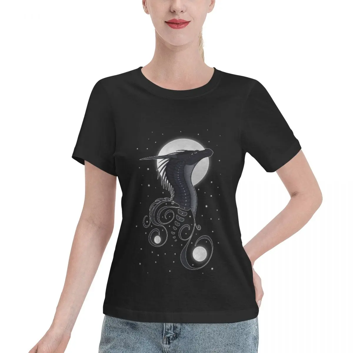 Darkstalker - Sparnai Gaisro Klasikiniai Marškinėliai t marškinėliai moterims grafinis t-marškinėliai moterims pack