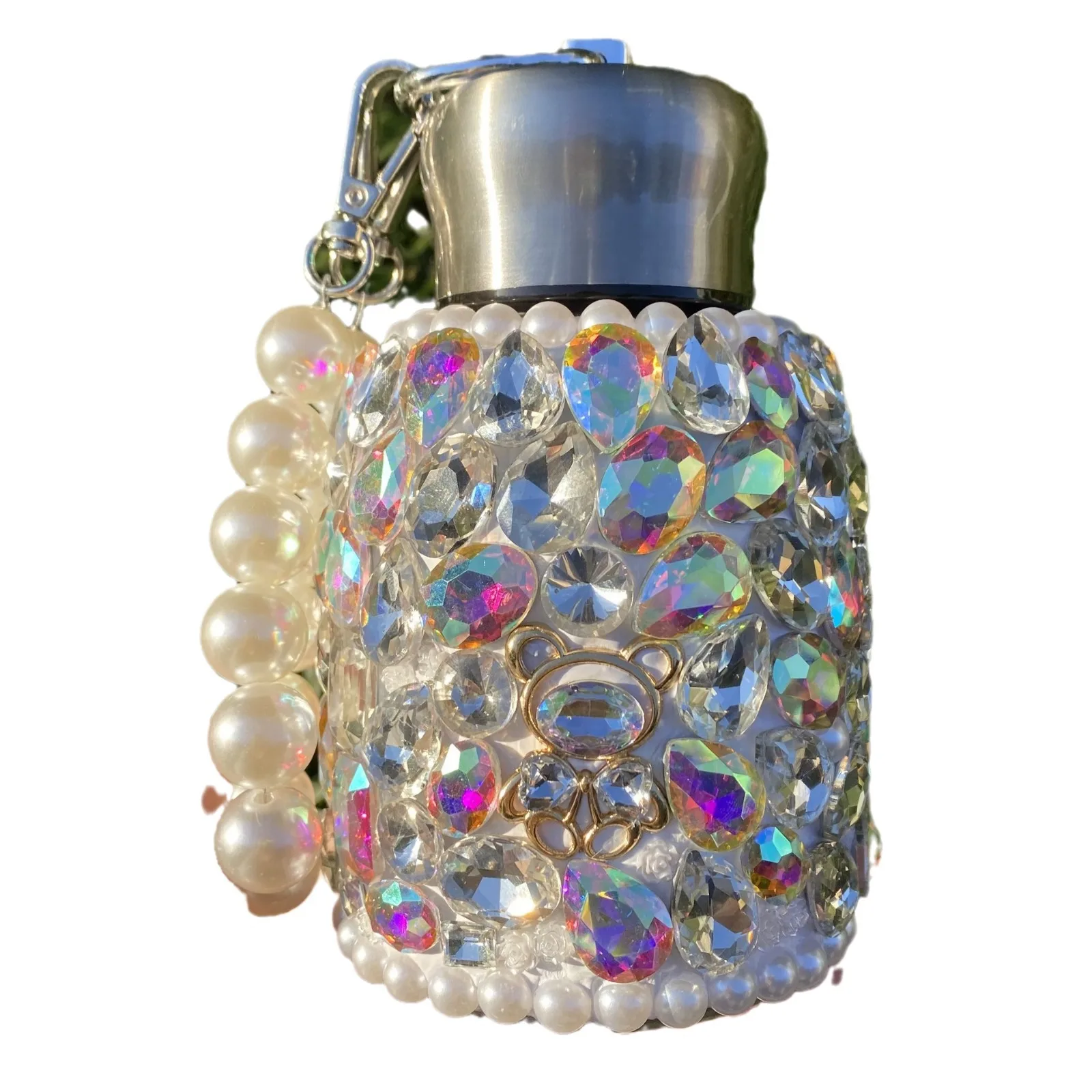 Diamond inkrustacijos izoliuoti taurės mažų ir nešiojamų 304 nerūdijančio plieno, kūrybos automobilį tiesiai kūno taurės kišenėje taurės dviračių vandens butelis