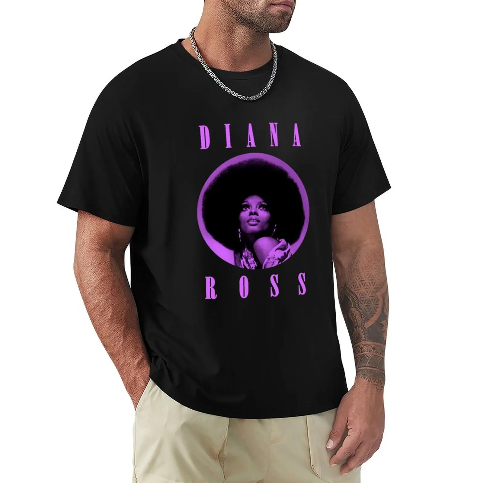 Diana Ross T-Shirt vasaros drabužių marškinėliai grafinis tees mens grafinis t-shirts
