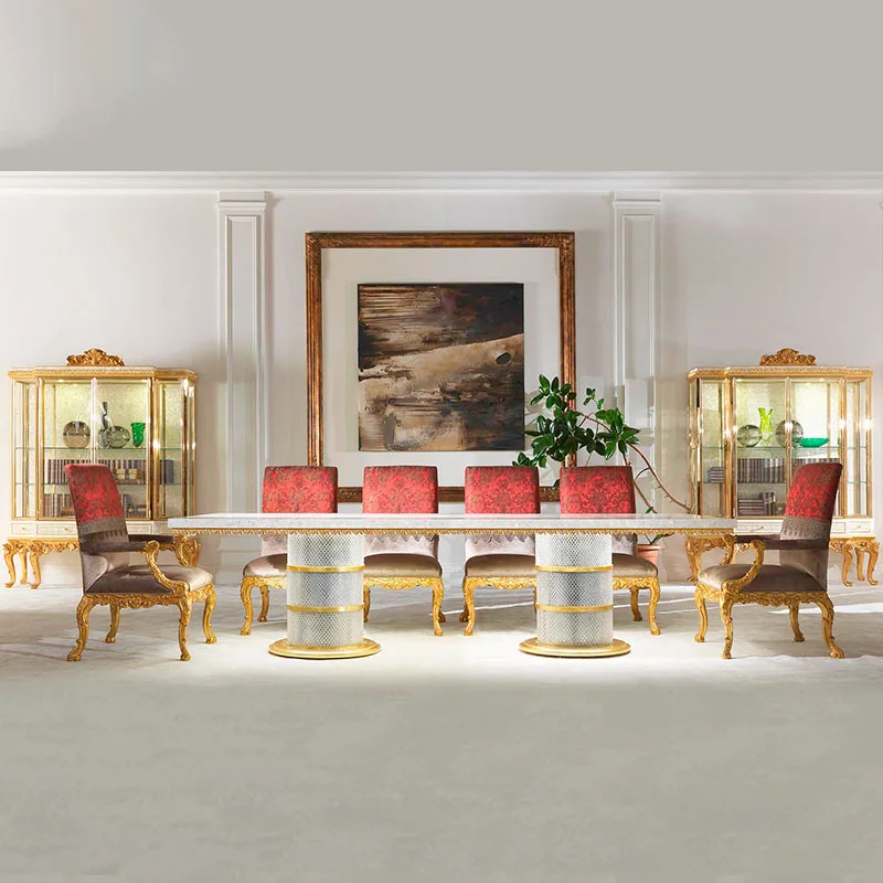 Europos stiliaus medžio masyvo pjaustymo lentelės, stalo, kėdės, prancūzų stiliaus shell mozaikos namų stalo, vila, restorano baldai kristalais
