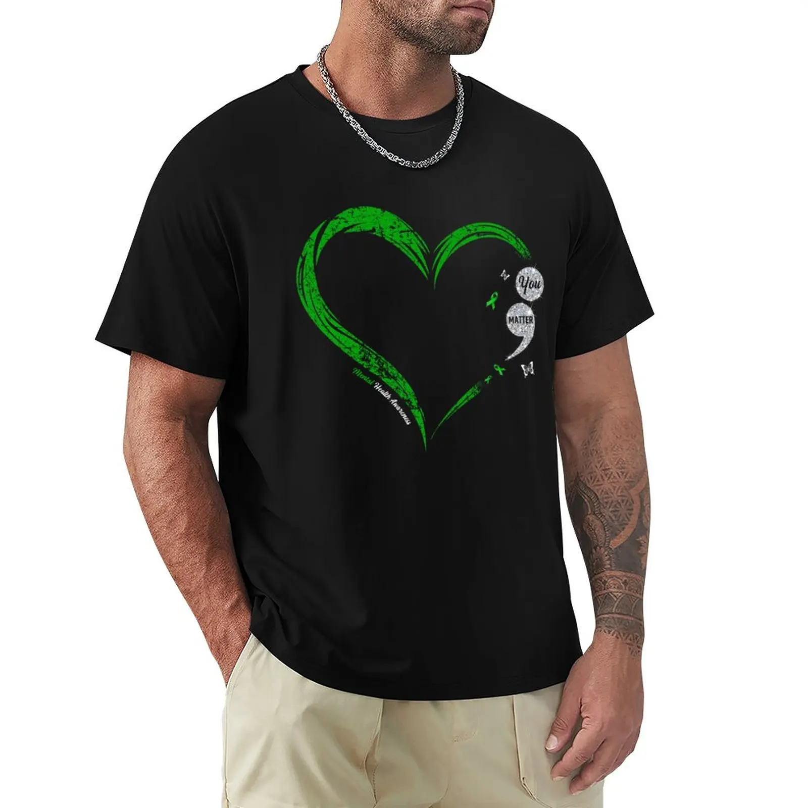Geriausi Psichikos Sveikatos Ligos Širdies Gimtadienio Marškinėliai, Jūs Medžiagos Juostelės Nerimas Informavimo Marškinėliai T-Shirt