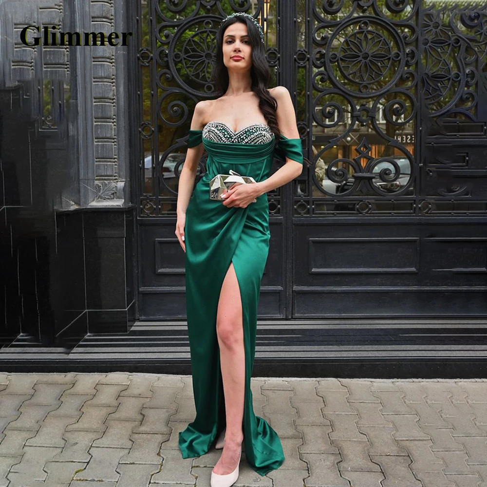Glimmer Seksualus Nuo Peties Garsenybių Suknelės Trimitas Brangioji, Kristalai, Aukštos Ritininės Satino Vestidos De Gala Individualiems Poreikiams