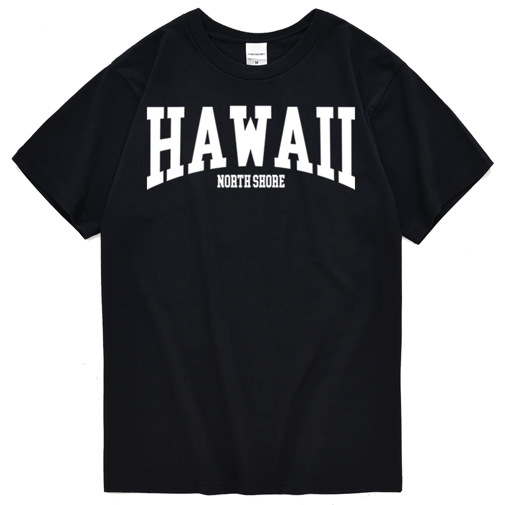 Havajai North Shore Spausdinti Žmogus T-Shirt Streetwear Mados Trumpas Tees Hip-Hop Cool Drabužių Atsitiktinis Aukštos Kokybės Sporto T Shirt Mens