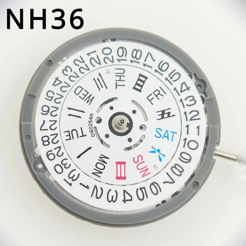 Japonija NH36 Judėjimo Seiko Originalus Nh36a 3 rankas Dvigubai Kalendorius Mechaninė Automatinė Už Skx007 MOD Dial Remonto Žiūrėti Maker