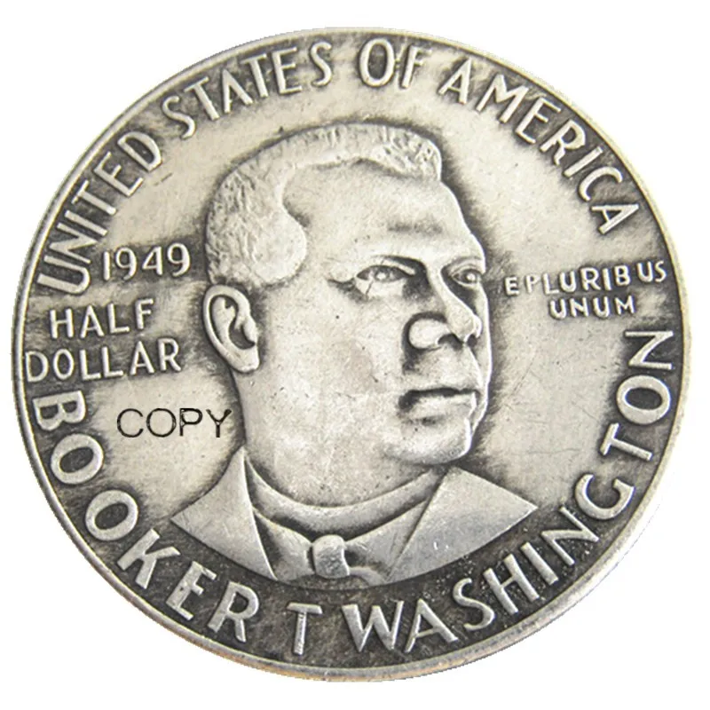 JAV 1949P/S/D Booker Pusė Doleris Sidabro Padengtą Kopijuoti Monetos