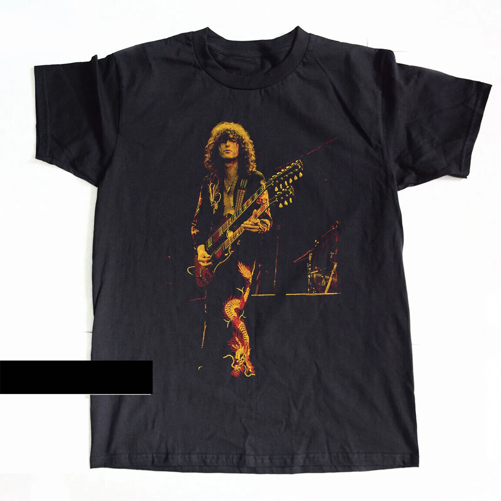 Jimmy Page Black Unisex Medvilnės marškinėliai Dydis S-5XL zz937