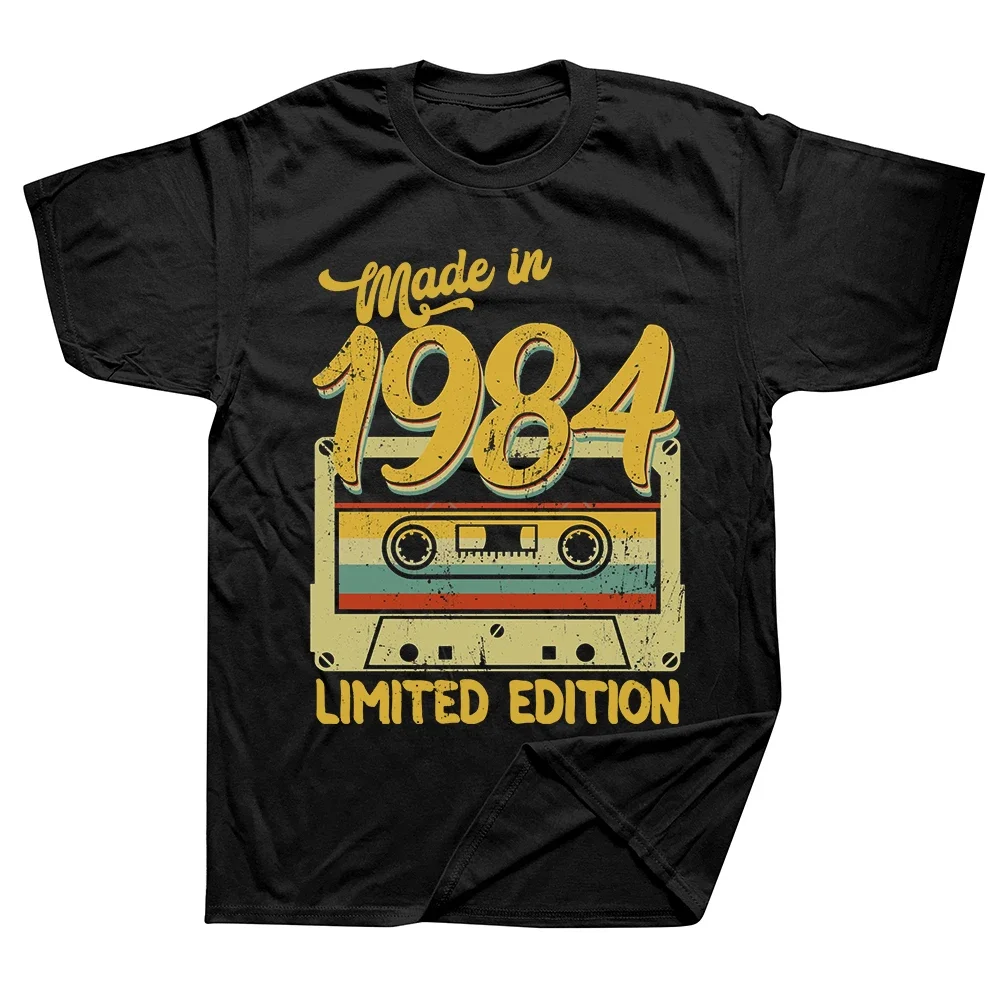 Juokinga, Pagamintas 1984 metais, Limited Edition Classic T Shirts Vasaros Grafinis Medvilnės Streetwear Trumpas Rankovės Gimtadienio Dovanos T-shirt Vyrai