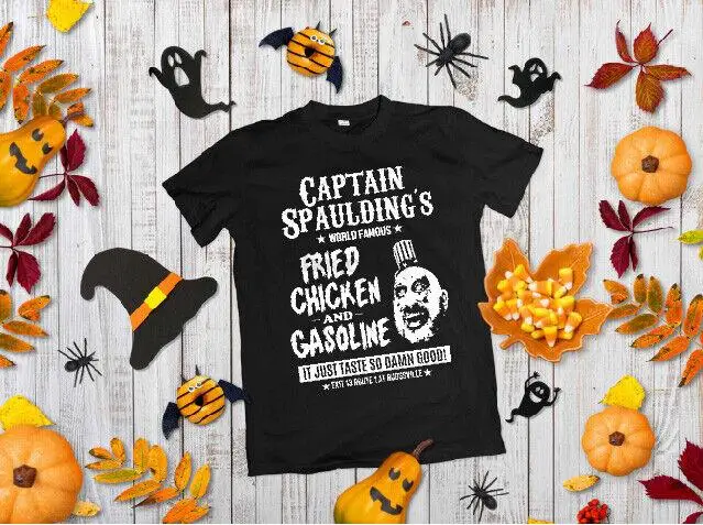 Kapitonas Spaulding T-Shirt - Helovinas 1000 Lavonų Tee Viršų