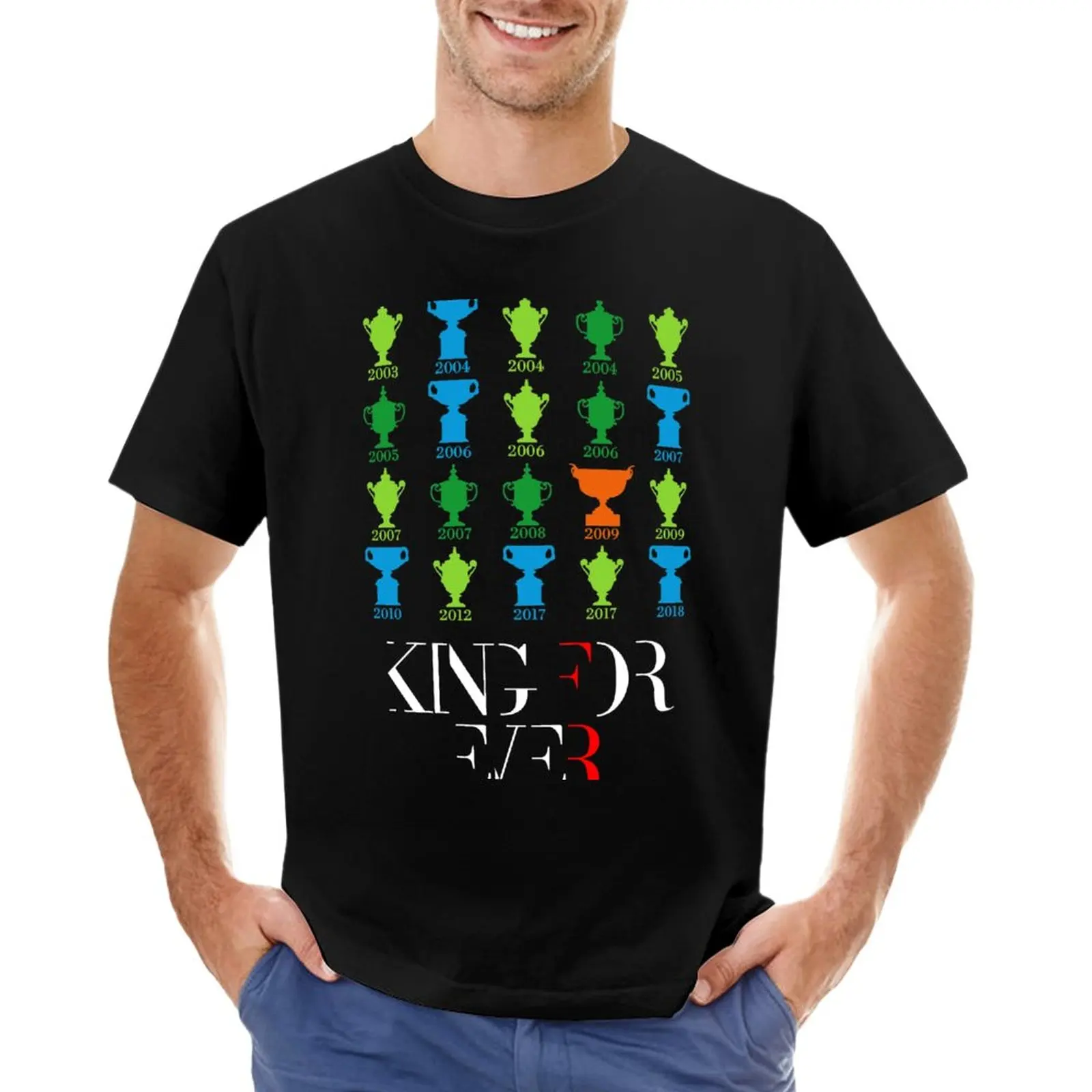 Karalius Roger amžinai 2019 T-Shirt marškinėliai trumpas individualų t shirts, prakaito marškiniai vyrai