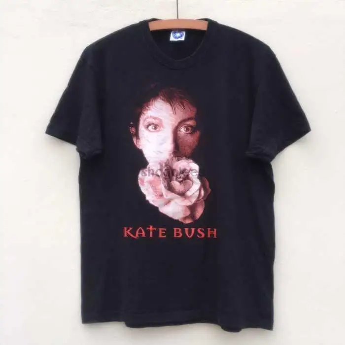 Kate Bush Juodos spalvos trumpomis Rankovėmis Medvilnės, T-marškinėliai, Unisex S-5XL Vyrai Moterys VM7265