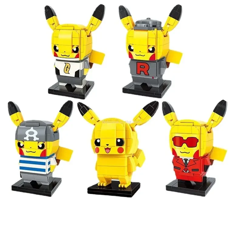 Keeppley Pikachu Anime Duomenys Berniukų Žaislai Pokemones Legos Pastatų Statybos Pomėgiai žaislai, 
