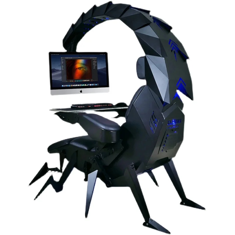 L Skorpionas Nulinės Gravitacijos Kabinos, Ergonomiškas Kompiuterio Stalas ir Kėdė Žaidimas, Multi-Funkcija E-Sporto Masažo Fotelis