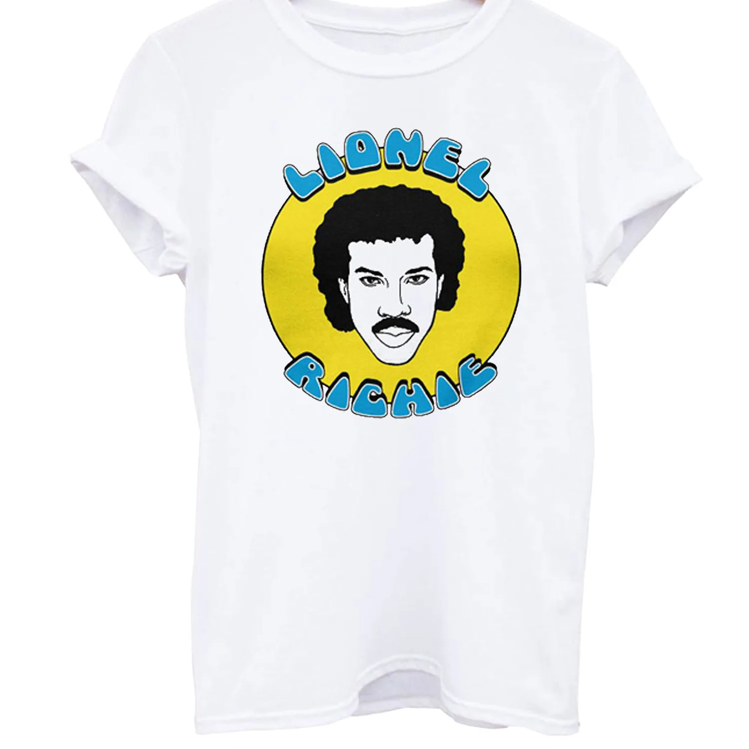 Lionel Richie meno kūrinius, Baltos spalvos marškinėliai trumpomis rankovėmis Visi dydžiai S-5Xl 3F1146
