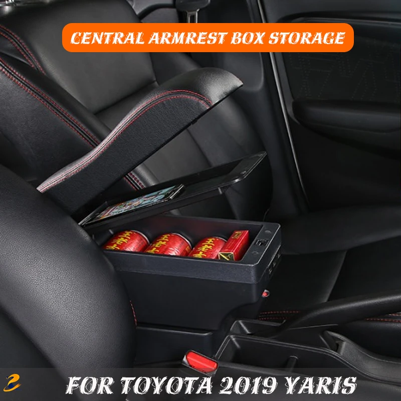 Livingfun Toyota 2019 Yaris YARIS Handbox Specialios Yaris Centrinis Porankis Dėžutę