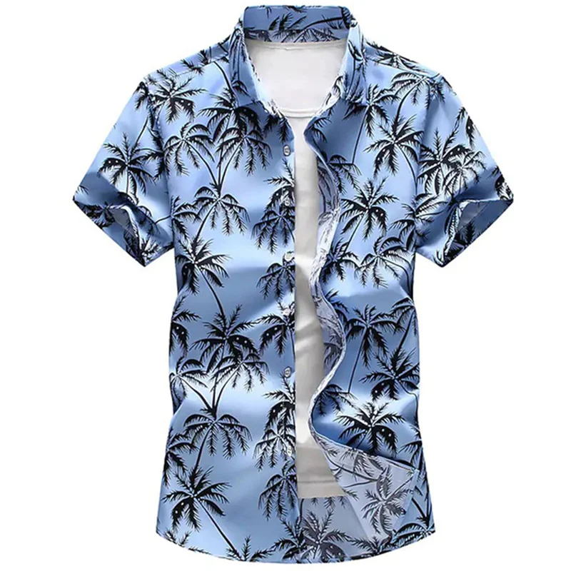 Madingas vasaros Havajų marškinėliai, Paplūdimio, elementų, 3D atspausdintas vyriški marškiniai Harajuku Gatvėje atsitiktinis trumpas rankovėmis marškinėliai