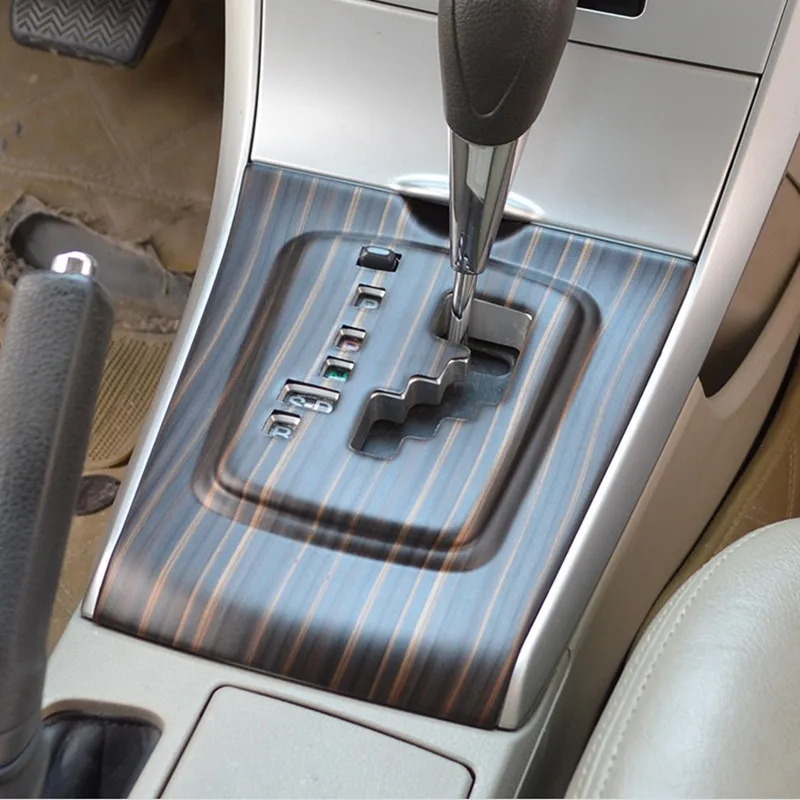 Medienos Grūdų Automobilį Automatinė Pavarų Skydelis Dekoratyvinis Lipdukas, Apima Liejimo Apdaila Toyota COROLLA 2007-2013 Stilius