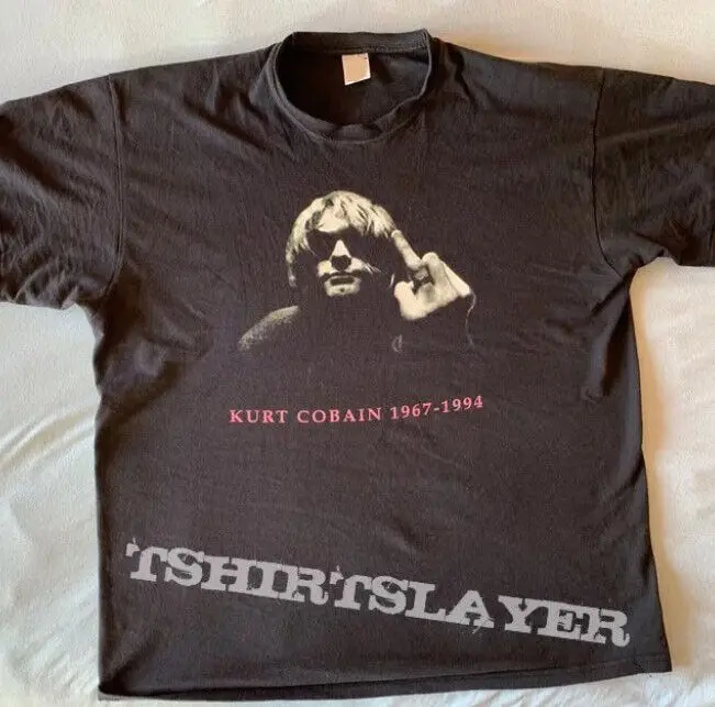 Nauja Kurt Cobain t-marškiniai, medvilnė, juodi marškinėliai, unisex S-4XL TE6619