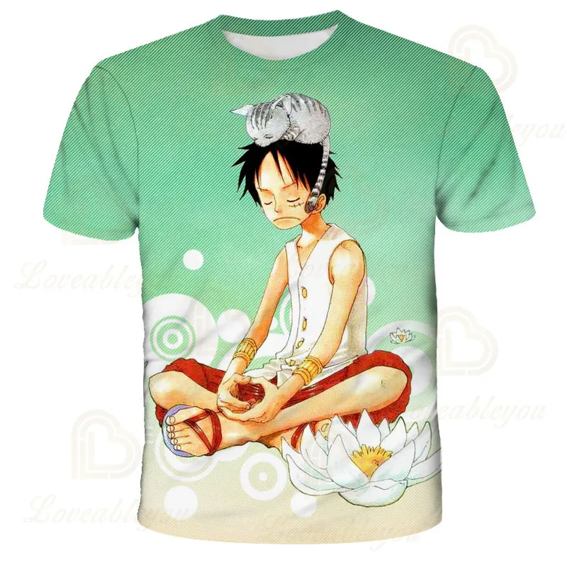 Nauja Vasaros Vieno Gabalo Marškinėliai Vyrams Japonų Anime Luffy Marškinėlius Vyrai Laisvi Atsitiktinis Viršų Tee Vyrams, Drabužiai, Marškinėliai Homme