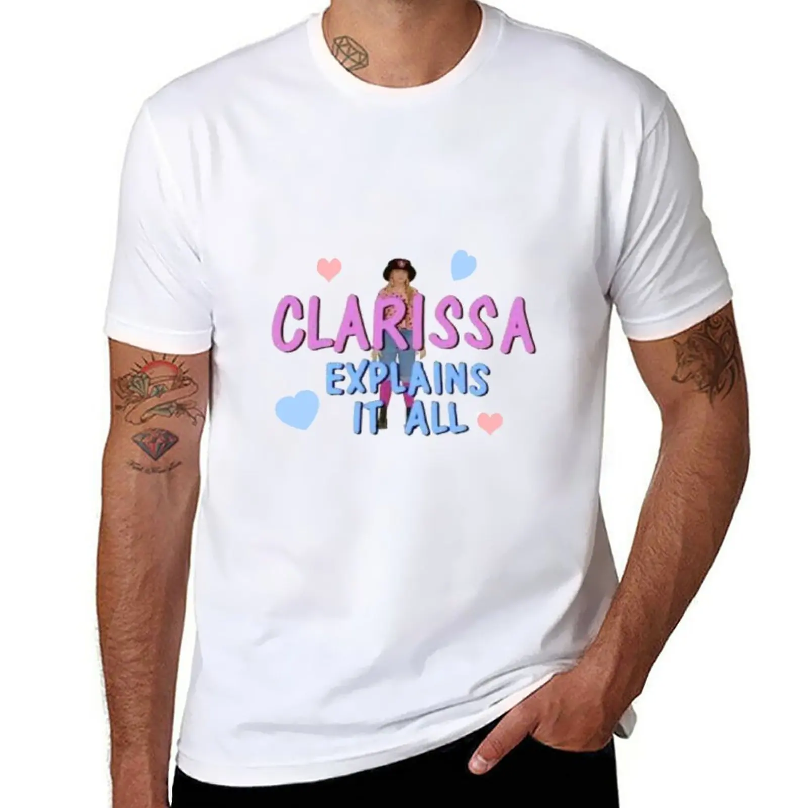 Naujas clarissa paaiškina visas T-Marškinėliai berniukams, gyvūnų spausdinti marškinėliai trumpomis rankovėmis tee Vyrų s t-shirts