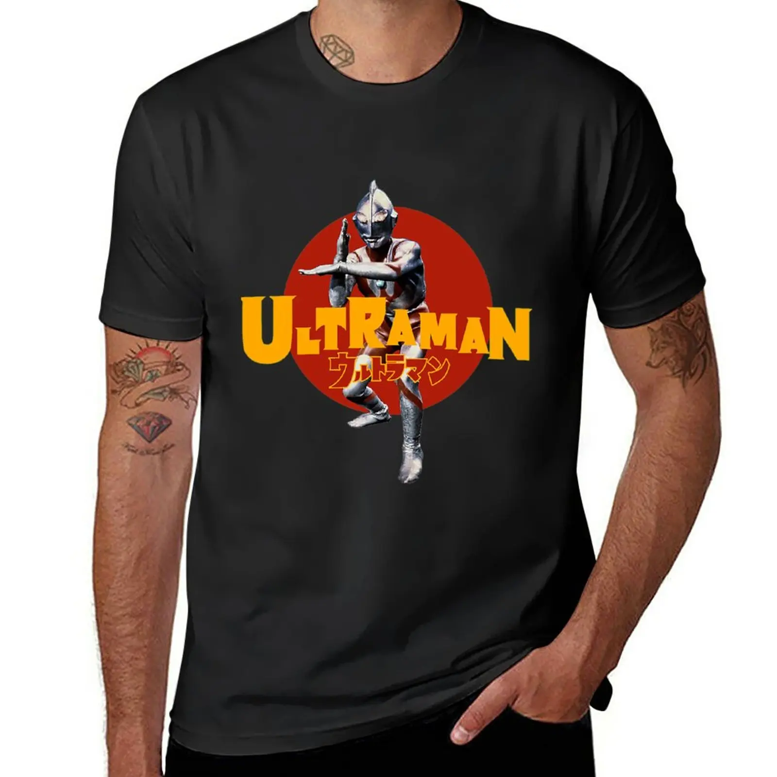 Naujas Ultraman T-Shirt custom t shirts, kurti savo Negabaritinių marškinėliai Anime t-shirt juoda, t marškiniai mens t shirts