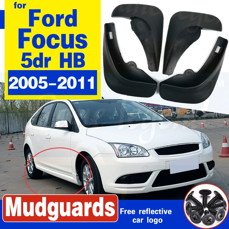 Nemokamas Pristatymas Aukštos Kokybės ABS Plastiko Automobilių Sparnas Purvasargių Purvo Atvartais Už 2005-2011 Ford Focus MK2 2 5dr HB