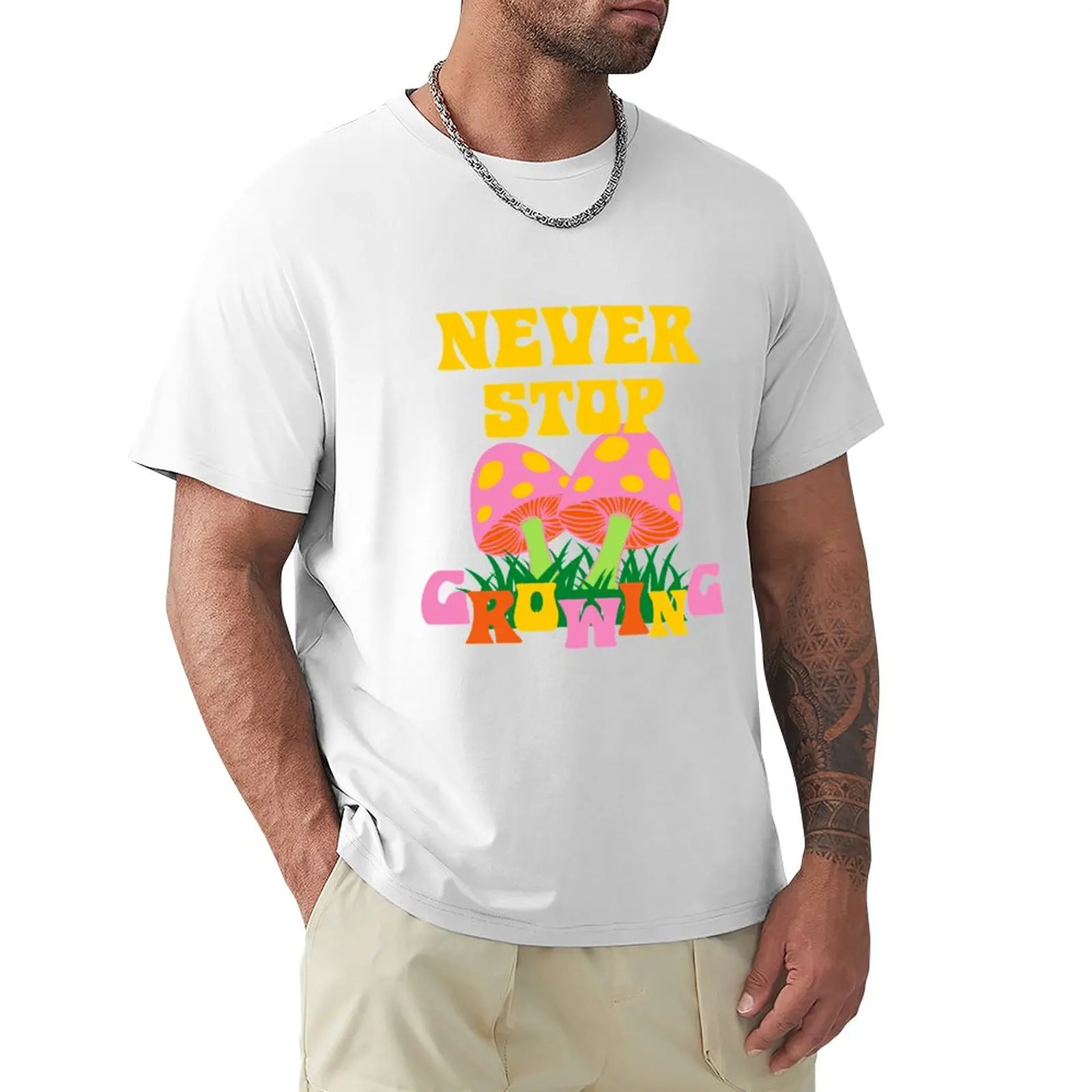 NIEKADA NUSTOTI augti T-Shirt didinga vasaros drabužių mielas drabužių mens grafinis t-shirts pack