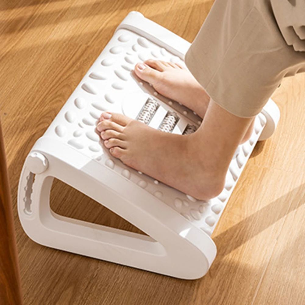 Pagal Stalas Pakojis Reguliuojamas Plastikinio Kojoms Kėdė su Volai Koja Poilsio Kėdė Patogiai Masažo Pagalvėlę Home Office