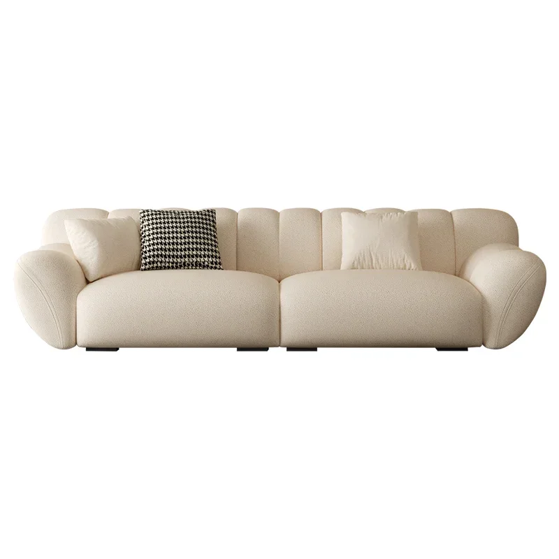 Patogiai Atsipalaiduoti Balta Sofa Elegantiškas Modernus Gyvenamasis Kambarys Tingus Sofa Šiaurės Dizaineris Sofy Sodo Baldų Komplektai