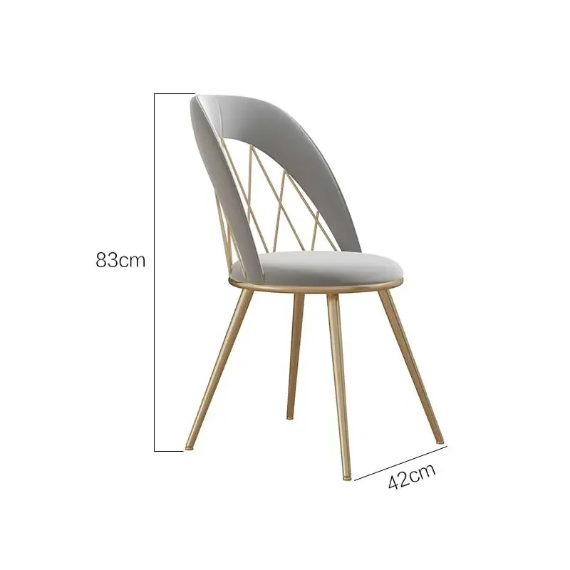 Prabanga Metalinės Kėdės Patogiai Dizaineris Ergonomiškas Modernus Poilsio Kambarys, Valgomojo Kėdės Aukso Metalo Kojos Chaises Salle Ėdžiose Baldai