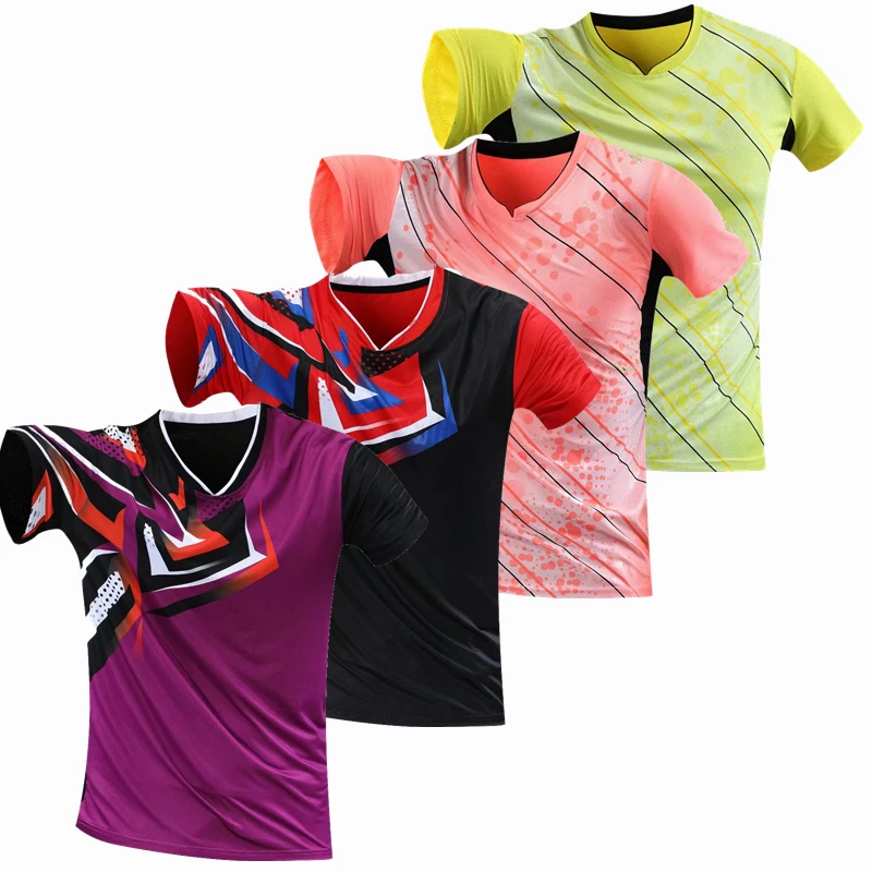 Profesionali komanda žaidimo mokymo 2022 Quick dry Badmintono marškinėliai Vyrų/Moterų Teniso marškinėliai ,sportinės golfo marškinėliai , pingpong t-shirt