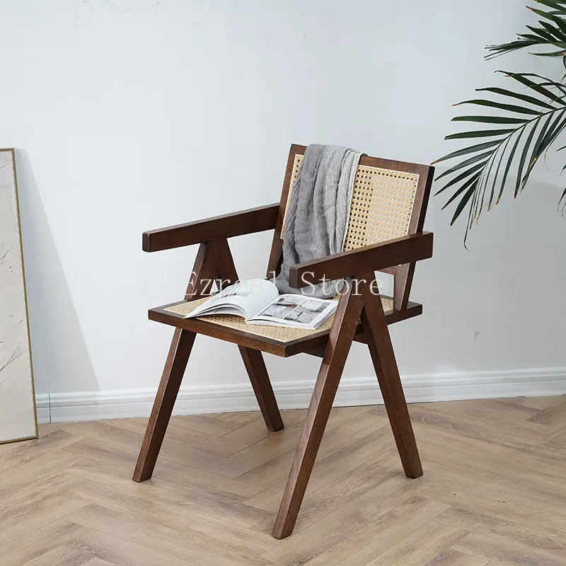Rotango Mediniai sudaro Valgomojo Kėdės Šiaurės Registratūroje Biuro, Valgomojo Kėdžių Dizainas Taburetes De Cocinas Baldai SY50GM